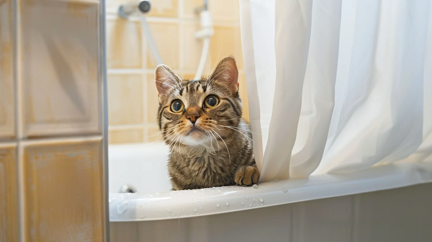 Why Does My Cat Lick the Shower Curtain? Unraveling the Mystery
